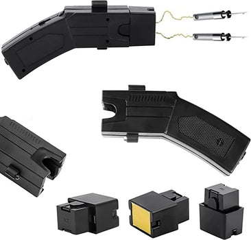 Tazer Gun with 3 x 5m Gunpowder cartridges and pouch