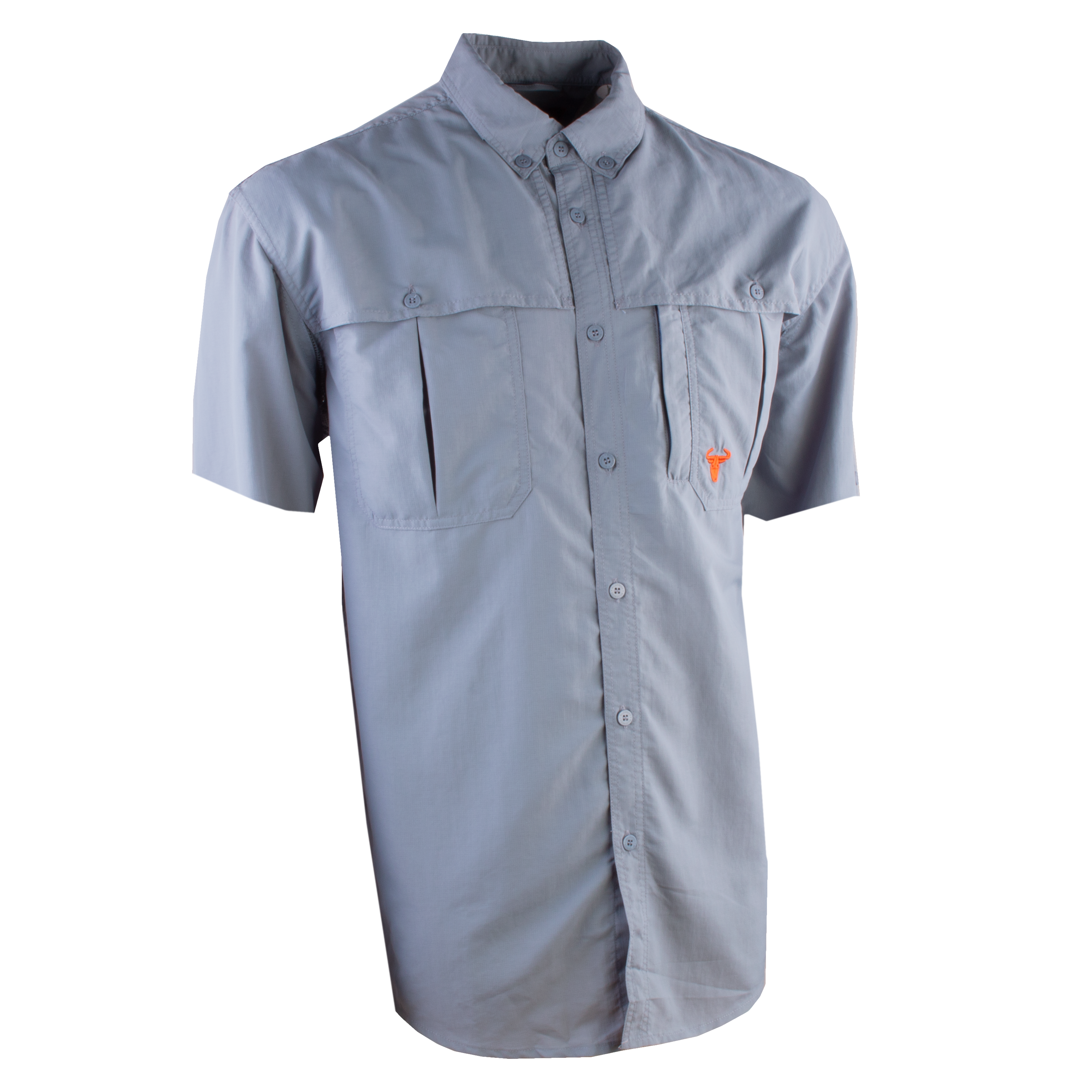 wind and sea reflec TACTICAL BELT/シャツ Wildebees Mens Casual Short Sleeve Vented Tech Nylon Shirt Cloud