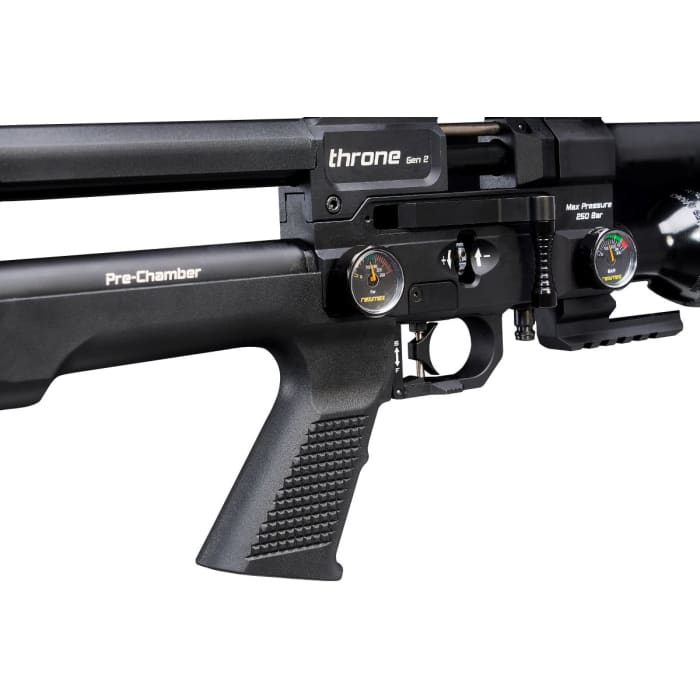 Reximex Throne 5.5mm PCP Air Rifle Regulated with Case - Black