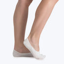 Falke 4536 4-7 White Invisibles 2 pack socks