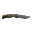 Benchmade Tagged Out OD Green G-10 Handle with Satin Blade Finish