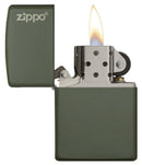 Zippo Classic Green Matte Zippo Logo