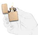 Zippo 28496 Armor Tumbled Brass Lighter