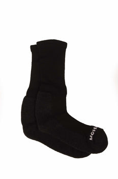 Cape Mohair 3830-09 Medi Socks - Half Terri Black