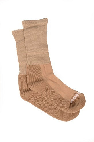 Cape Mohair 3830 Medi Socks - Half Terri Fawn/LT Brown