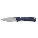 Benchmade Bugout Crater Blue Aluminium with Cerakote Crushed Silver Finish