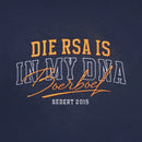 Boerboel Ladies T-Shirt – Embroidered “RSA” Navy