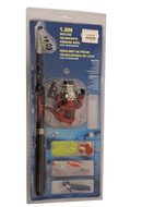1.8m Deluxe Telescopic Fishing Set  with Reel and Accessories
