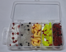 Artificial Soft Lure Combo Mini Mealworm Lure Kit Maggot Bait