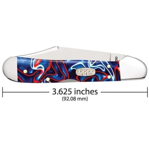 Zippo Patriotic Kirinite Smooth Mini Copperlock Pocket Knife
