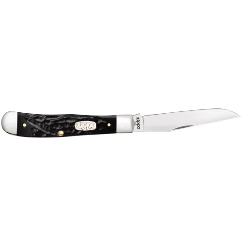 Zippo Rough Black Synthetic Trapper Pocket Knife