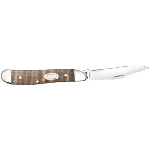 Zippo Natural Curly Maple Wood Peanut Pocket Knife