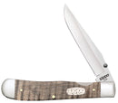 Zippo Natural Curly Maple Wood Trapperlock Pocket Knife