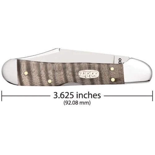 Zippo Natural Curly Maple Mini CopperLock Pocket Knife