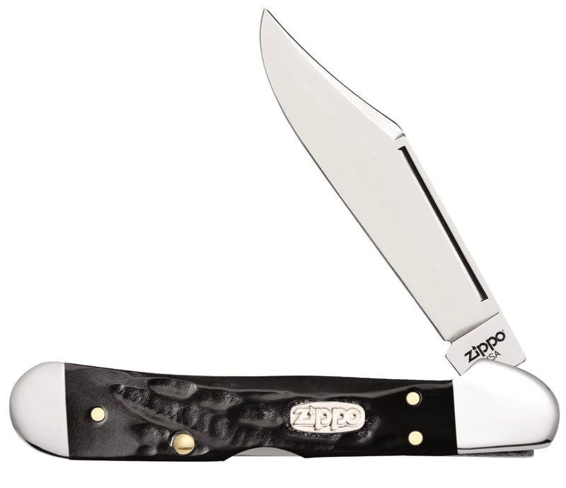 Zippo Rough Black Synthetic Mini CopperLock Pocket Knife