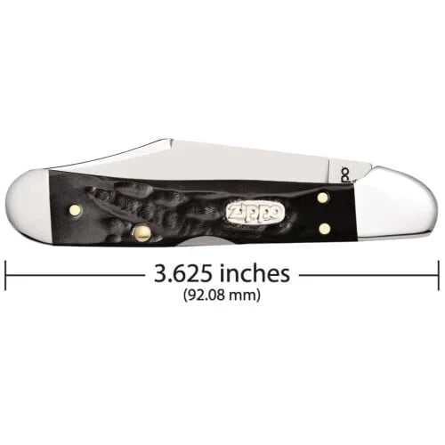 Zippo Rough Black Synthetic Mini CopperLock Pocket Knife