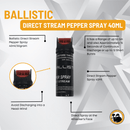 Ballistic 30Gram/40ml Direct Stream Pepper Spray