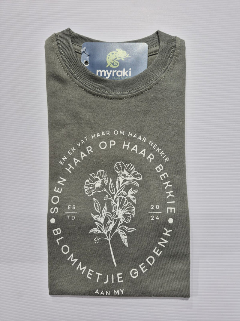 Myraki Girls Blommetjie Olive T-Shirt