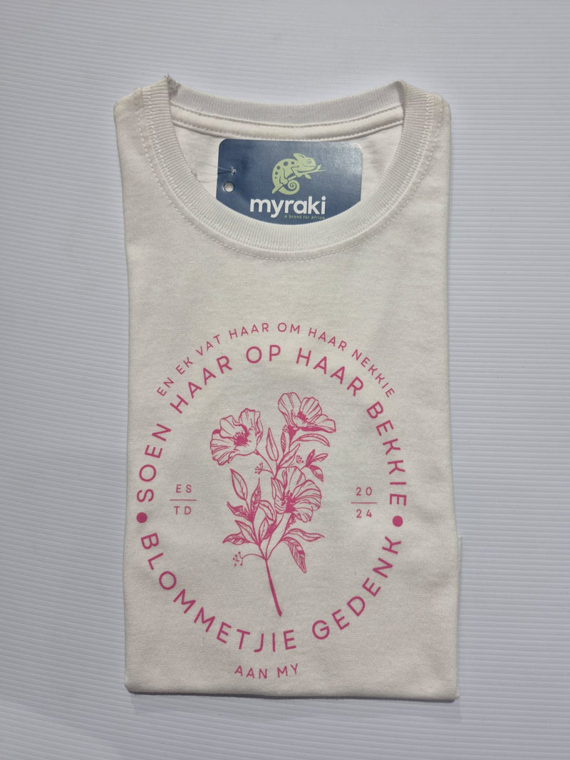 Myraki Girls Blommetjie White T-Shirt