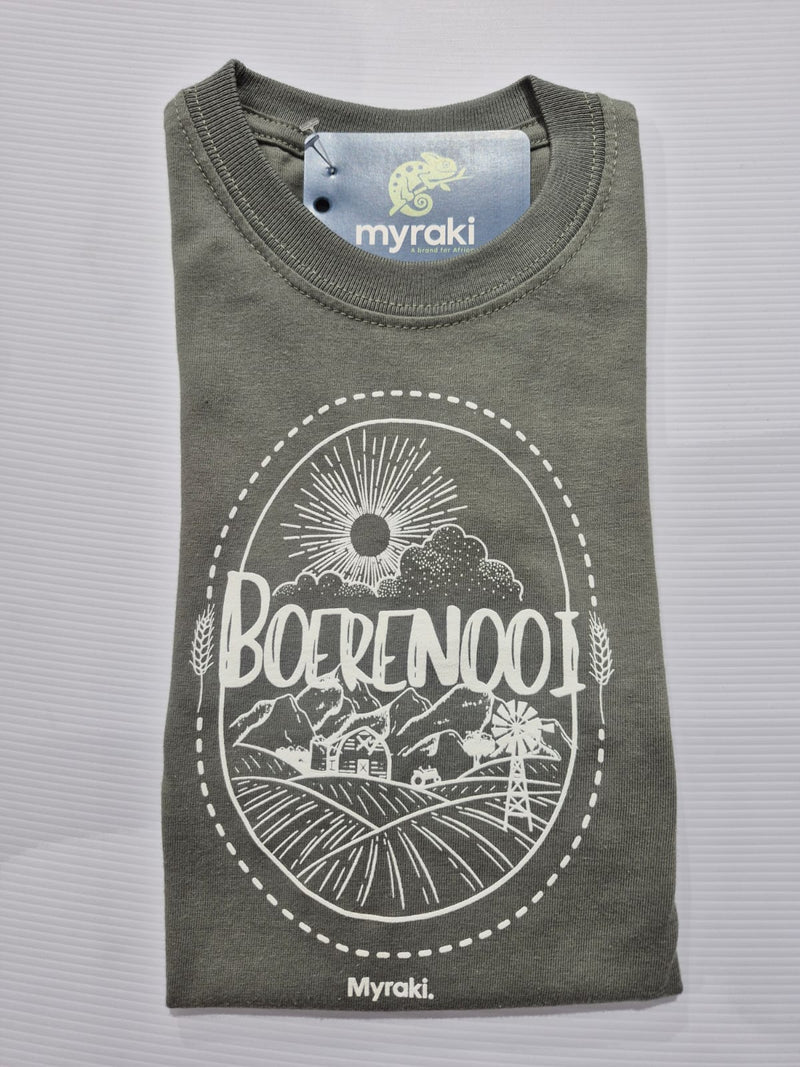 Myraki Girls Boerenooi Olive T-Shirt