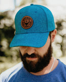 Bosbul Blue with Round Large Patch Cap
