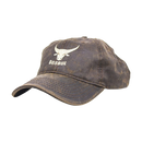 Bosbul Brown Oilskin Cream Embroid Cap