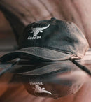 Bosbul Brown Oilskin Cream Embroid Cap