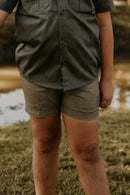 Bosbul Kids Cotton Green Shorts