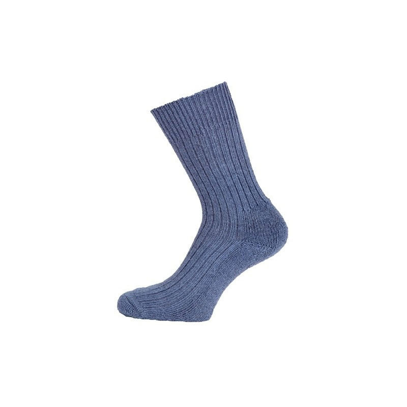 Cape Mohair 8067-10 Agri Ribbed Anklet Blue