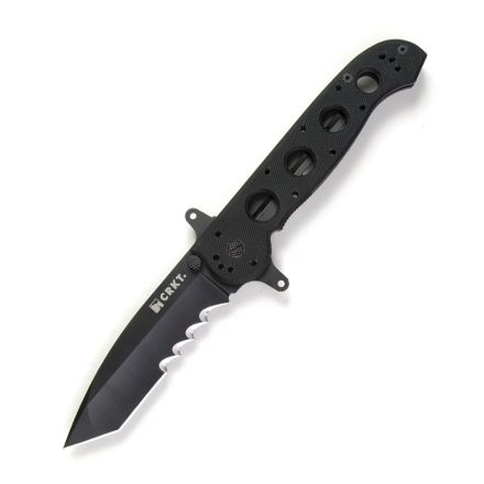 CRKT M16-14SFG Large Tanto Special Forces G10 with Veff Serrated Black Titanium Nitride Coated Blade