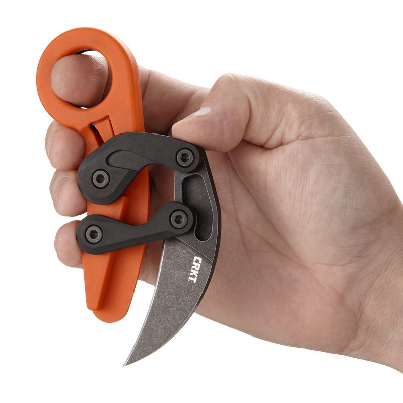 CRKT Provoke 4041O Provoke Orange Kinematic Karambit Folding Knife