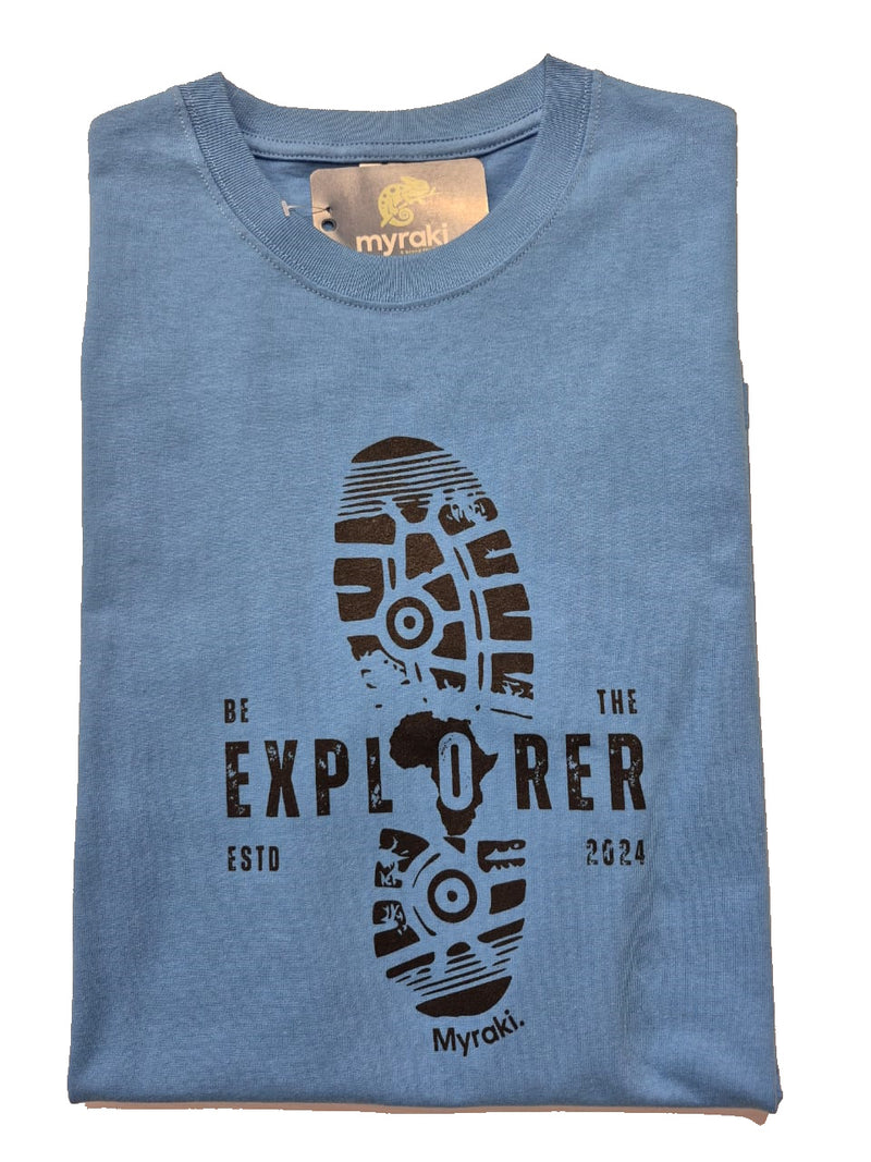 Myraki Mens Explorer Sky Blue T-Shirt
