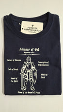 FRJ Kids Armour of God Navy T-Shirt