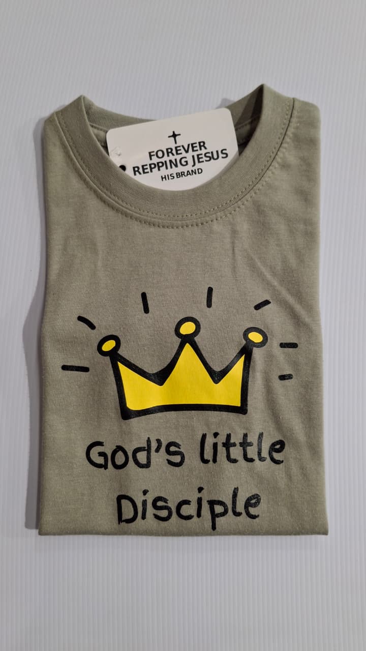 FRJ Kids Gods little disciple Stone T-Shirt
