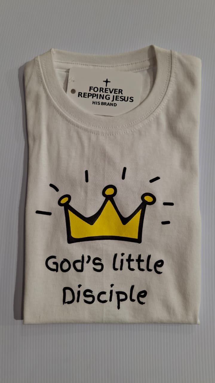 FRJ Kids Gods little disciple White T-Shirt