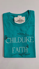 FRJ Ladies Childlike faith Melange Cabbage T-Shirt