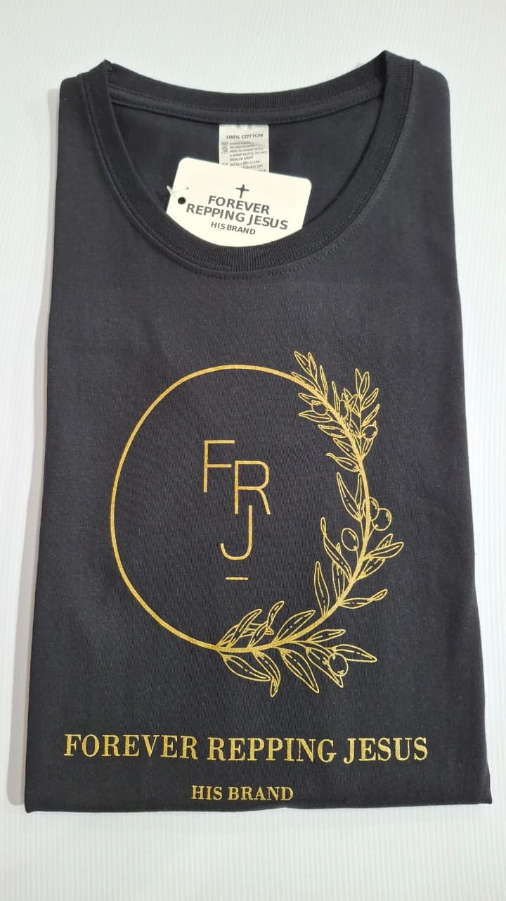 FRJ Ladies Forever Repping Jesus Black T-Shirt