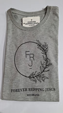 FRJ Ladies Forever Repping Jesus Melange Grey T-Shirt