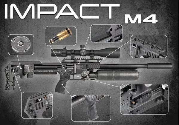 FX Impact M4 Exp Black Sniper .22 cal 700MM