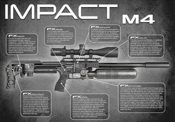 FX Air Rifle Impact M4 .22 Exp Copper - Sniper 700MM