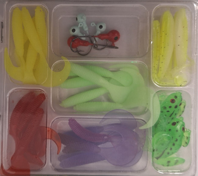Soft Fish Bates Fishing Soft Baits 32pce Bass Lures
