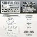 Set of 6 Outdoor Survival  Multi-functional Fishing Tool Cards