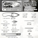 Set of 6 Outdoor Survival  Multi-functional Fishing Tool Cards