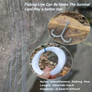 Set of 6 Outdoor Survival  Multi-functional Fishing Tool Cards