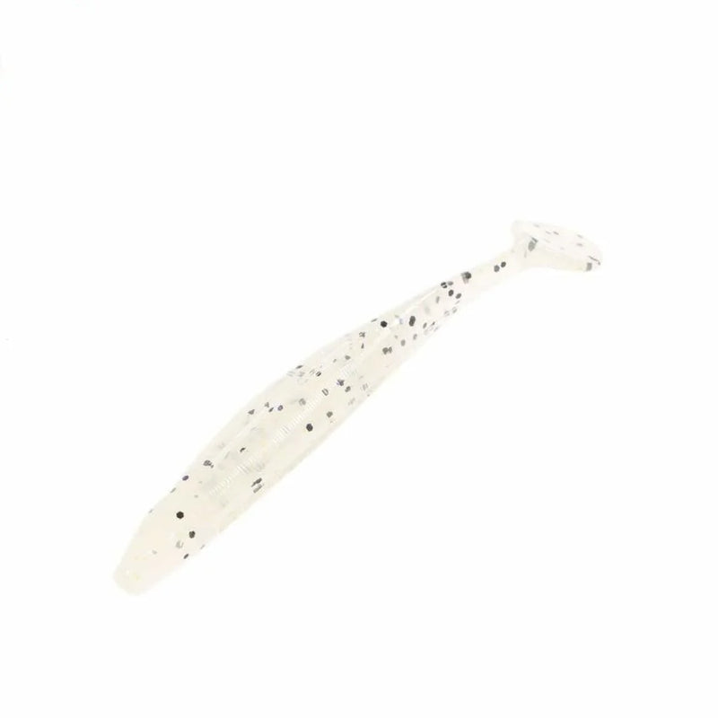 Let's Go Fishing White Softbait 8cm Wide Tail
