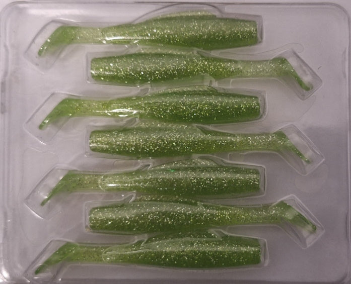 Kaida Original Soft bait 8cm Wide Tail - Grass Green