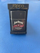 1995 Zippo limited edition "Jim Beam 200th Anniversary" midnight chrome lighter - Collectors Item