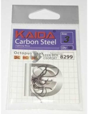 Kaida Carbon Steel Octopus Beak Fishing Hooks Size 3