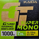 Kaida GT Super Mono Green 600M Fishing Line