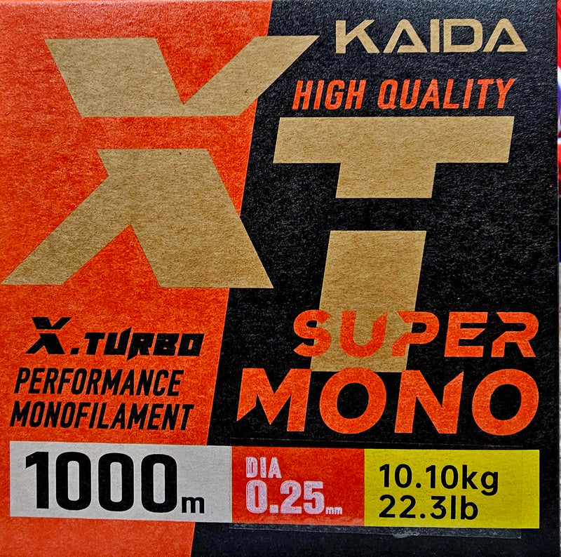Kaida XT Super Mono Orange 1000M Fishing Line